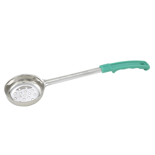 4oz Perf Food Portioner, One-piece, Green, S/S