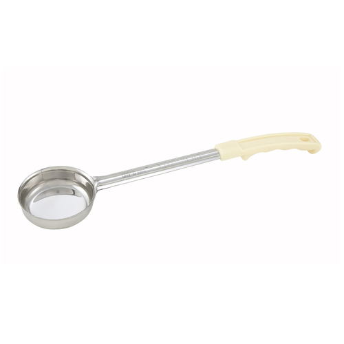 3oz Solid Food Portioner, One-piece, Ivory, S/S