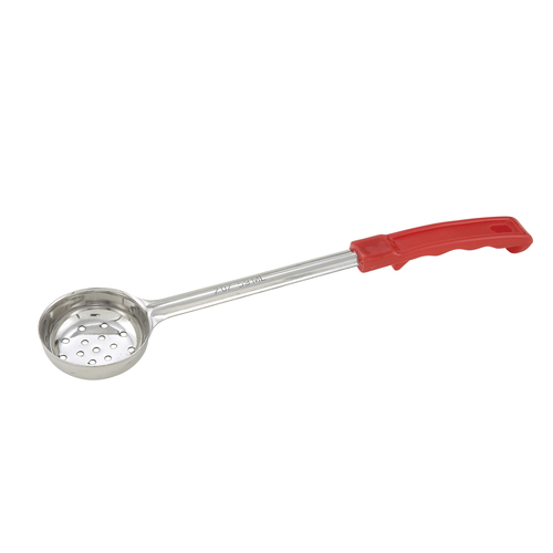 2oz Perf Food Portioner, One-piece, Red, S/S