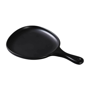 12" X 8" X 1" PAN PLATE WITH HANDLE BLACK
